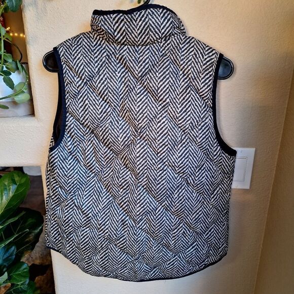 J. Crew herringbone down vest small - Picture 2 of 8